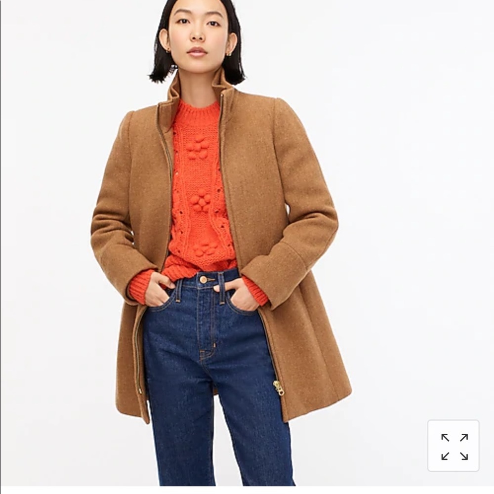 J CREW coat in Italian stadium-cloth wool